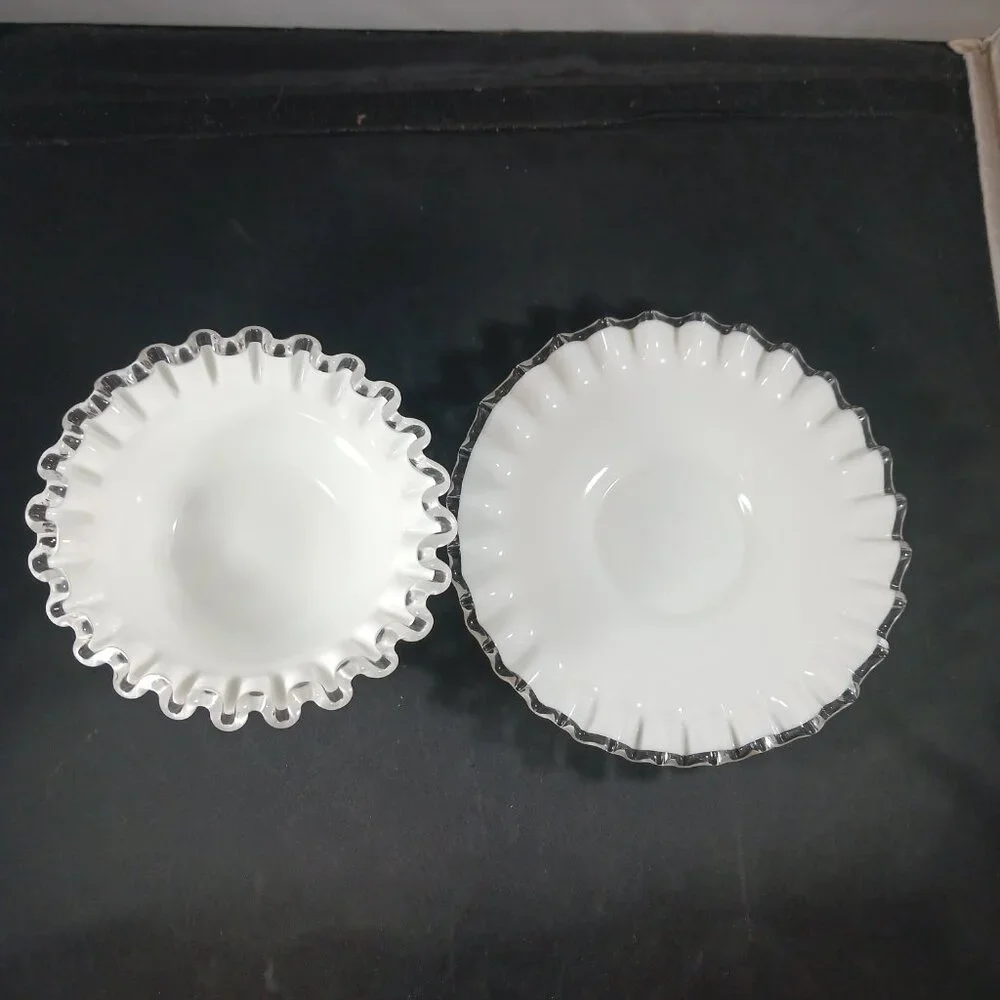 Fenton mayonnaise glass chip